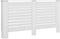 vidaXL Radiatorombouwen 2 st 112x19x81.5 cm MDF wit