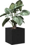 vidaXL - Plantenbak - Zwart - Eiken - 40x40x40 - cm - Engineered - Wood