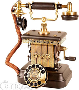 Paramount Splendor Lauren Retro Telefoon – Aan Te Sluiten Op Modem – Met Draaischijf – Brons