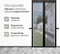 O'DADDY® Deurgordijn Deluxe FIBER - Magnetisch Vliegengordijn - Zelfsluitend - Zwart 92x230 cm