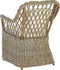 Beliani MAROS - Tuinstoel set van 2 - Beige - Rotan