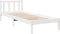 vidaXL - Bedframe - extra - lang - zonder - matras - grenenhout - wit - 100x210 - cm