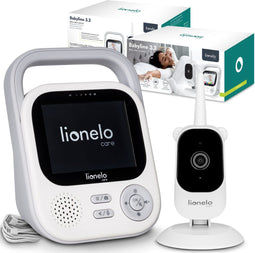 Lionelo Babyline 3.2 - Babyfoon Premium - Full HD camera 2.8’’ - 3x zoom - bereik 50 m / 350 m - nachtmodus 7 m - twee-weg communicatie