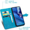 iMoshion Hoesje Geschikt voor Xiaomi Redmi Note 10 (5G) Hoesje Met Pasjeshouder - iMoshion Mandala Bookcase - Turquoise