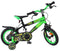Strike Groene Kinderfahrrad | 3,5-5 jaar | 14 inch wielen | 2 Handbremsen | Zijwieltjes | Kettenschutz & Pedalreflektoren | Verstellbaar zadel | Cadeau voor jongens
