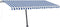 vidaXL - Luifel - automatisch - met - LED - en - windsensor - 400x350 - cm - blauw - wit