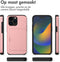 imoshion Hoesje Geschikt voor iPhone 14 Pro Hoesje - Ruimte voor 2 pasjes - imoshion Backcover met pasjeshouder - Rosé Goud