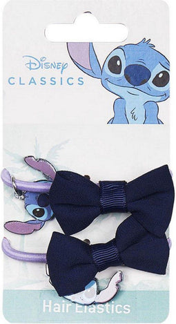 Haarelastiekjes Stitch Paars Blauw Lasso 2 Stuks
