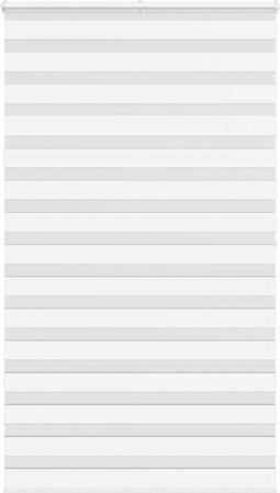 vidaXL - Zebra - rolgordijn - 120x200 - cm - stofbreedte - 115,9cm - polyester - wit