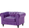 CHESTERFIELD - Woonkamerset - Paars - Fluweel