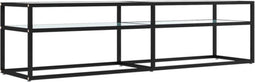 vidaXL - Tv-meubel - 160x40x40,5 - cm - gehard - glas - witmarmerkleurig