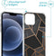 iMoshion Hoesje Geschikt voor iPhone 13 Pro Hoesje Met Koord - iMoshion Design Hoesje met Koord - Zwart / Meerkleurig / Goud / Black Graphic