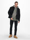 ONLY & SONS ONSLOUIS LIFE JACKET - Sherpa spijkerjas - Knoopsluiting - Zwart