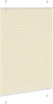 vidaXL - Plissé - rolgordijn - 90x150 - cm - stofbreedte - 89,4 - cm - polyester - crème