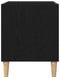 vidaXL - Record - Kast - Zwart - Eiken - 84,5x38x48 - cm - Bewerkt - Hout