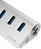 LogiLink CR0045 - USB 3.0-hub 3 poorten met ingebouwde kaartlezer - Zilver