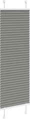 vidaXL - Plissé - rolgordijn - 45x150 - cm - stofbreedte - 44,4 - cm - antraciet