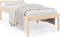 vidaXL - Seniorenbed - massief - grenenhout - wit - 75x190 - cm - Small - Single