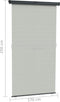 vidaXL - Balkonscherm - 175x250 - cm - grijs