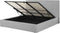 LORIENT - Bed met opbergruimte - Lichtgrijs - 180 x 200 cm - Polyester