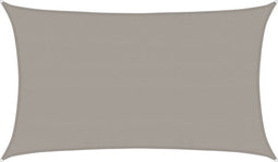 vidaXL - Zonnezeil - 160 - g/m² - rechthoekig - 5x8 - m - HDPE - lichtgrijs