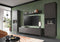 Furnilux Linea - Woonkamercombinatie - Grijs mat MDF en melamine - 40x331x195cm