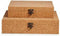 Set decoratieve dozen Bruin Kurk Hout MDF (6 Stuks)
