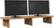 vidaXL - Monitorstandaard - 100x27x15 - cm - bewerkt - hout - artisanaal - eiken