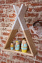 Wandrek Tipi - Hout - 35x12x47 cm - Beige