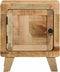 vidaXL - Nachtkastje - 2 - st - 40x32x46 - cm - massief - hout - ruw - mangohout
