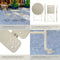 tectake® Frieda - Inklapbare bistroset - Stalen frame - Elegant design - Crème