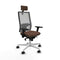 Bureaustoel Piqueras y Crespo 3D026N2 Donkerbruin