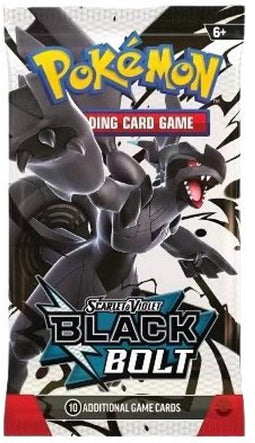 Pokémon - Scarlet & Violet - Black Bolt - Booster Pack met 10 kaarten (1 pakje)