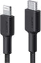 Aukey CB-CL03 - Kabel Lightning USB-C - 2 m - Zwart