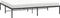 vidaXL - Bedframe - metaal - zwart - 183x213 - cm