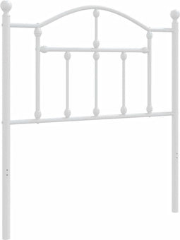 vidaXL - Hoofdbord - 80 - cm - metaal - wit
