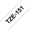 Brother TZE-151 - Labeltape 24mm - Zwart op transparant