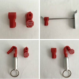 Klika - StopLock 6mm rood afmeting 38,5x18mm - 130 stuks