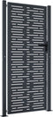 vidaXL - Poort - 105x205 - cm - met - vierkant - staal - antracietkleurig