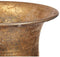 Vaas Gouden Metaal 14 x 46 x 14 cm (4 Stuks) Met reliëf