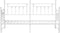 vidaXL - Ligbedframe - met - uitschuifbed - in - Wit - - - 80x200 - cm - Staal