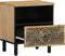 vidaXL - Nachtkastjes - 2 - st - 40x33x46 - cm - massief - mangohout