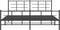 vidaXL - Bedframe - met - voetbord - zonder - matras - metaal - zwart - 180x200 - cm