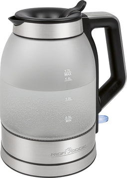 ProfiCook PC-WKS 1215 G - Waterkoker 1,7L - Glas en Roestvrijstaal - 2200W