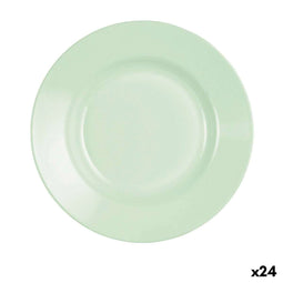 Luminarc Plumi Paradise - Diep bord - Stapelbaar - Groen Ø 22 cm (24 stuks)