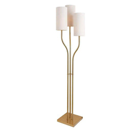 Vloerlamp Home ESPRIT Beige Gouden