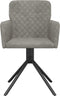 vidaXL - Eetkamerstoelen - draaibaar - 2 - st - fluweel - lichtgrijs