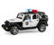 Bruder 02526 Jeep Wrangler Unlimited Rubicon Politieauto met Licht en Geluid 1:16