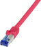 LogiLink C6A074S RJ45 CAT 6A S/FTP 5.00 m Rood 1 stuk(s)