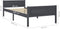 vidaXL - Bedframe - massief - grenenhout - grijs - 90x200 - cm